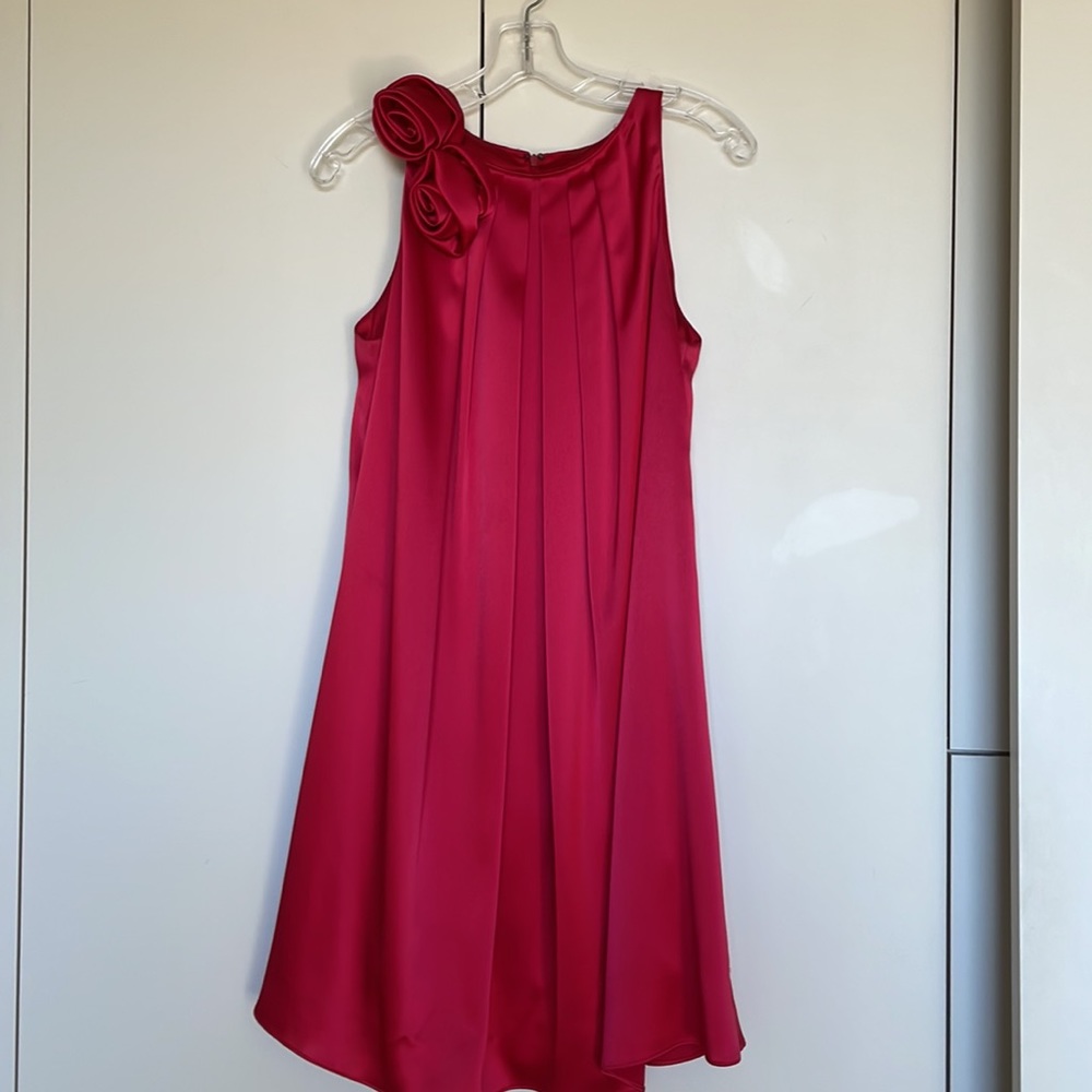 Red party dress